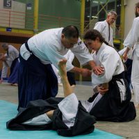Jubiläums-Lehrgang in Waiblingen mit Junya Nakatsugawa (6. Dan Aikikai Shodoin) – Foto: Stefan Kunick